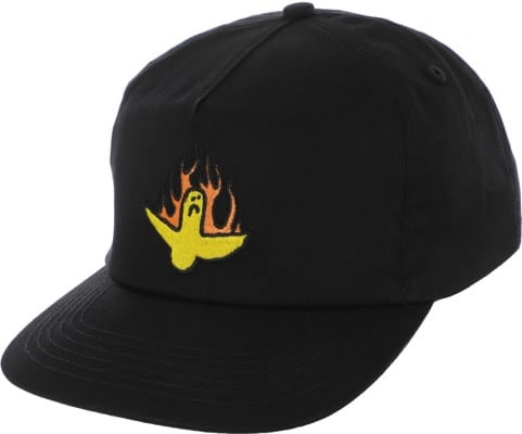Krooked Fire Bird Snapback Hat - black - view large