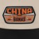 Real China Banks Snapback Hat - tan/orange/black - front detail