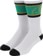 Anti-Hero Clubhouse Sock - white/green/black