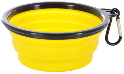 Krooked King Dog Water Bowl - yellow/black - view large
