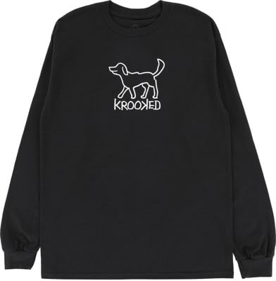 Krooked El Perro L/S T-Shirt - black/white - view large