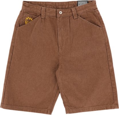 Spitfire Bighead Denim Shorts - brown - view large