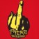 There Up Yours T-Shirt - red/yellow-black - front detail
