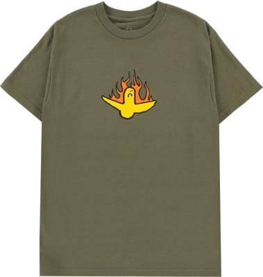 Krooked Fire Bird T-Shirt - military green - view large