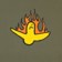 Krooked Fire Bird T-Shirt - military green - front detail