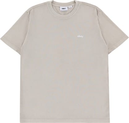 Obey Lowercase Pigment T-Shirt - pigment silver black - view large