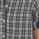 Tactics Women's Crop Button Shirt - black/white check - front detail