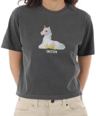 Tactics Women's Unicorn Boxy T-Shirt - black - view large
