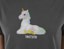 Tactics Women's Unicorn Boxy T-Shirt - black - front detail
