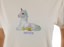 Tactics Women's Unicorn Boxy T-Shirt - white - front detail