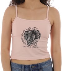 Tactics Women's Cherries Wheels Spaghetti Strap Tank - light pink