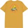 Anti-Hero Adios Mutha T-Shirt - heather mustard - reverse