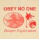 Obey Deeper Exploration T-Shirt - pale yellow - reverse detail