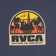RVCA Bluffset T-Shirt - moody blue - front detail