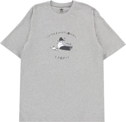 Adidas Henry Jones Stretch T-Shirt - medium grey heather - view large