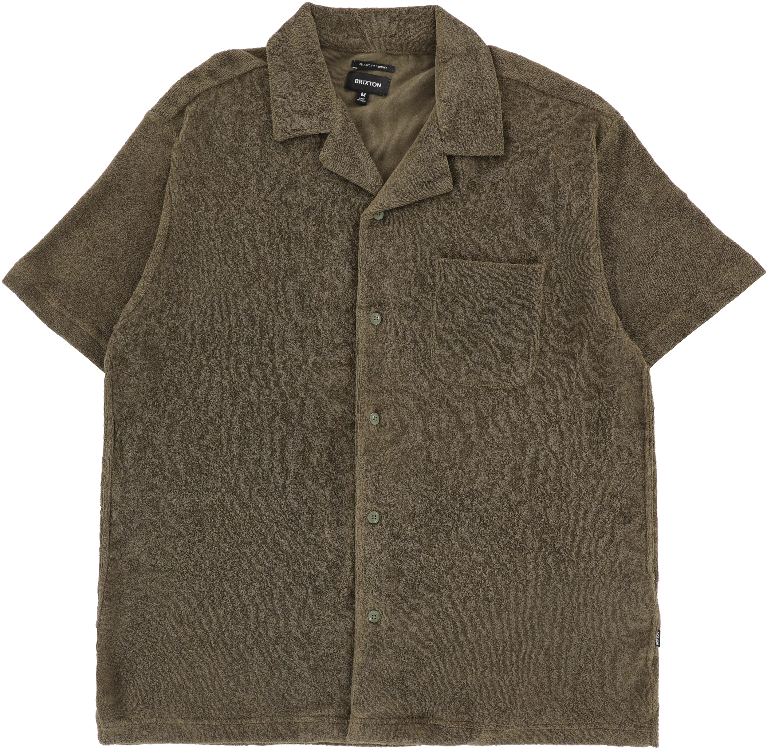 b*n様 the9shop BTPシャツ　カーキ Brixton Bunker Terry Cloth S/S Shirt - ivy green | Tactics