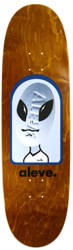 Swim Skateboard Co Aleve 9.1 Egg Shape Skateboard Deck - brown