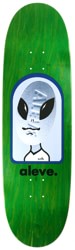 Swim Skateboard Co Aleve 9.1 Egg Shape Skateboard Deck - green