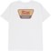 Brixton Linwood T-Shirt - white/red ochre/curry yellow - reverse