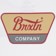 Brixton Linwood T-Shirt - white/red ochre/curry yellow - reverse detail