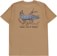 Brixton Muskie T-Shirt - dijon worn wash - reverse