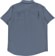 Brixton Charter Organic Cotton Linen Blend S/S Shirt - azure blue - reverse