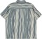 Brixton Cru Slub S/S Shirt - basalt blue/painterly stripe - reverse