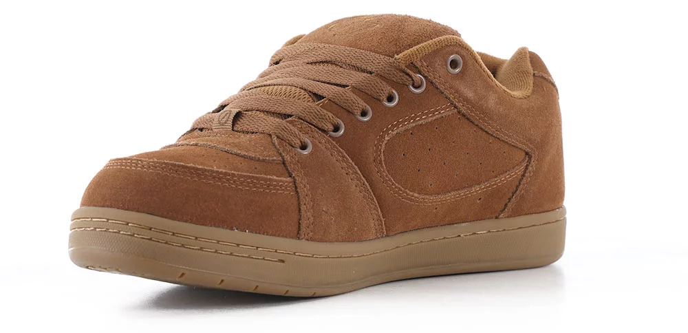 'es ACCEL OG brown/gum エス スニーカー スケシュー 23 Accel OG Skate Shoe Brown/Gum Suede | éS Skateboarding