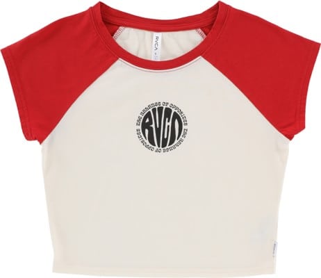 RVCA Women's Baby Raglan - pepper red - view large