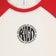 RVCA Women's Baby Raglan - pepper red - front detail