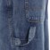 Dickies Women's Carpenter Shorts - rinsed blue fade - side detail