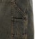 Dickies Women's Carpenter Shorts - yellow fade indigo - side detail