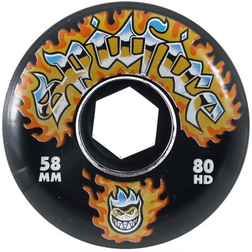 Spitfire Chrome Venom 80HD Conical Full Skateboard Wheels - black