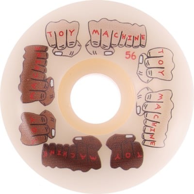 Toy Machine Fist Colors Conical Skateboard Wheels - white (99a) - view large