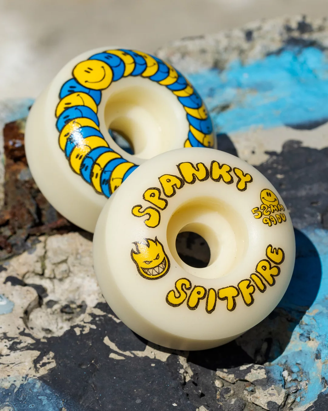 Spitfire Spanky Pro Formula Four Classic Skateboard Wheels - happy