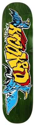 Krooked Manderson Raptors 8.38 Skateboard Deck - green - view large