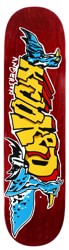 Krooked Manderson Raptors 8.38 Skateboard Deck - red