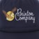 Brixton Soar Snapback Hat - washed navy - front detail