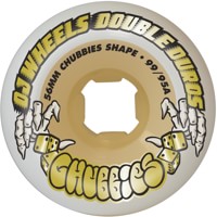 OJ Double Duro Chubbies Skateboard Wheels - white/gum (99a/95a)
