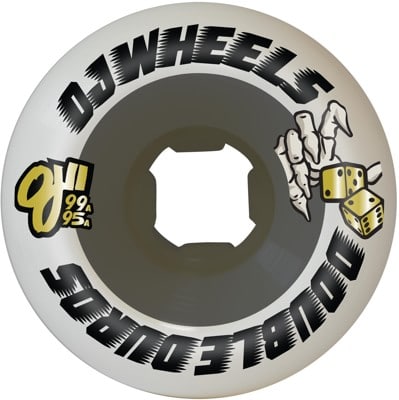 OJ Double Duro Mini Combo Skateboard Wheels - white/black (99a/95a) - view large