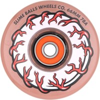 Slime Balls Pink Eyes Light Ups Cruiser Skateboard Wheels - pink (78a)
