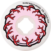 Slime Balls Pink Eyes Vomit Mini Skateboard Wheels - white (95a)