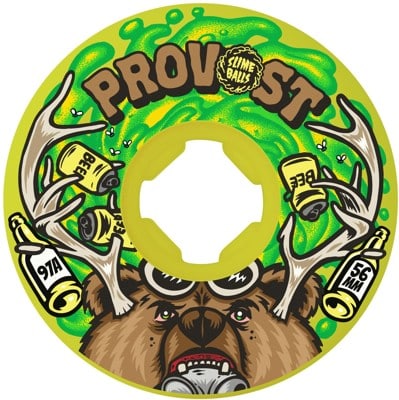 Slime Balls Provost Guest Pro Vomit Mini Skateboard Wheels - beer/green (97a) - view large