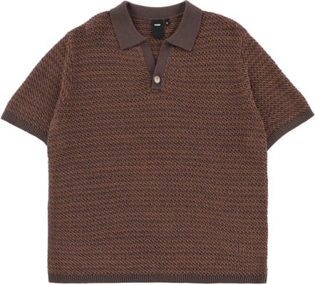Former AG Open Collar Polo Shirt - copper - view large