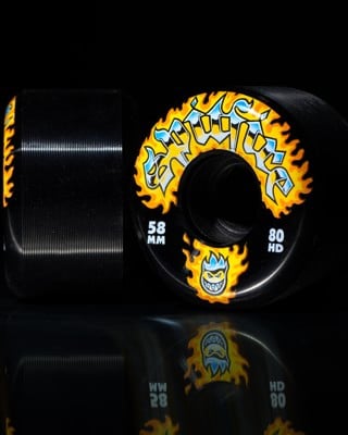 Spitfire Chrome Venom 80HD Conical Full Skateboard Wheels - black