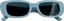Dang Shades Korvette Sunglasses - lunar grey/smoke lens - front detail