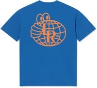 Last Resort AB LRAB Atlas Monogram T-Shirt - royal blue/sunset orange