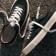 Last Resort AB VM001 - Canvas Low Top Skate Shoes - washed black/white - Lifestyle 1