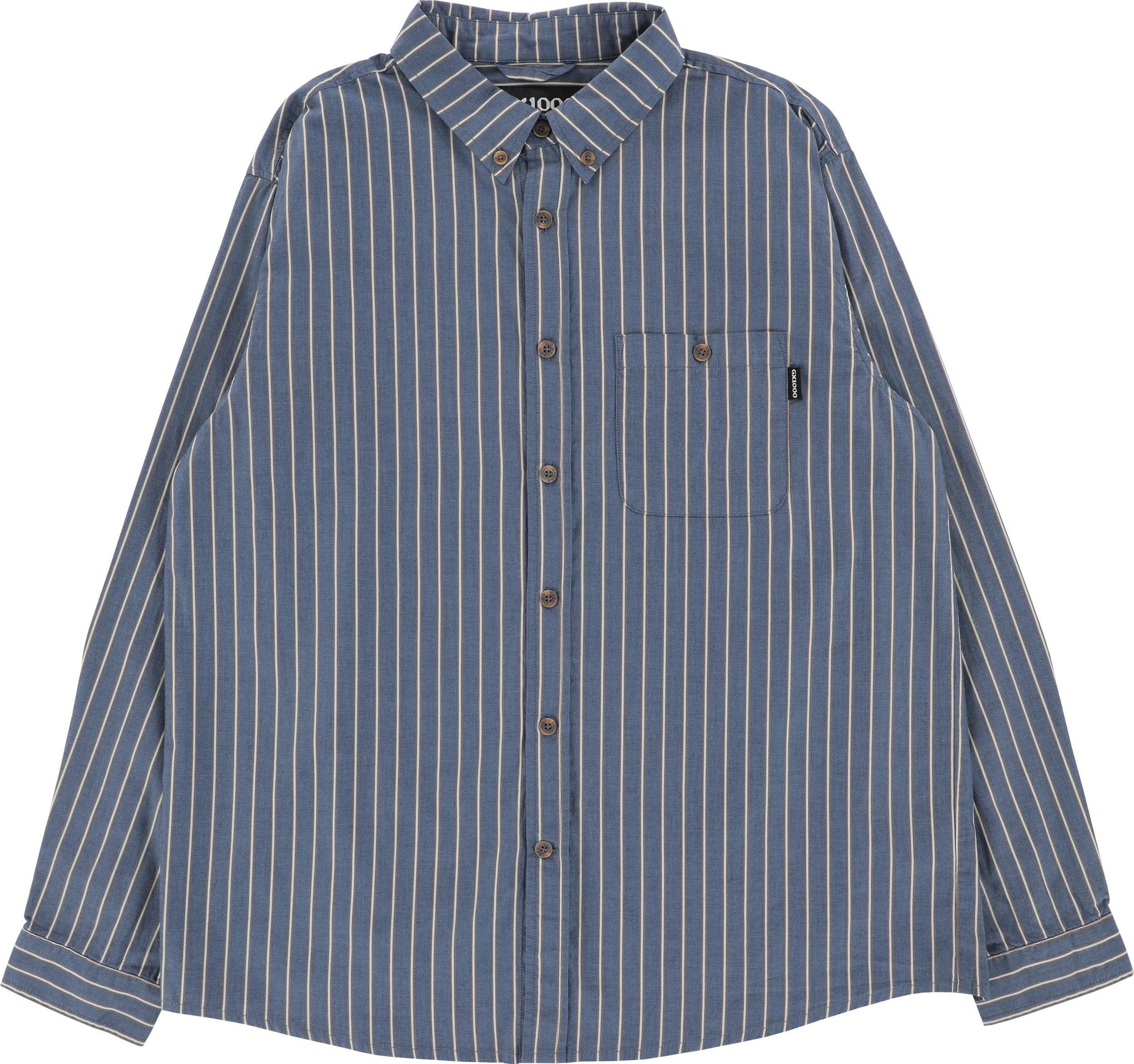 GX1000 Striped L/S Shirt - navy | Tactics