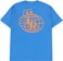 Last Resort AB LRAB Atlas Monogram T-Shirt - royal blue/sunset orange - reverse